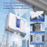 Lubluelu W100 Roboter-Fensterreiniger 8-Schicht-Sicherheitsschutz 7000Pa Saugkraft Intelligente Pfadplanung Kantenreinigung Heimglasreinigung 5