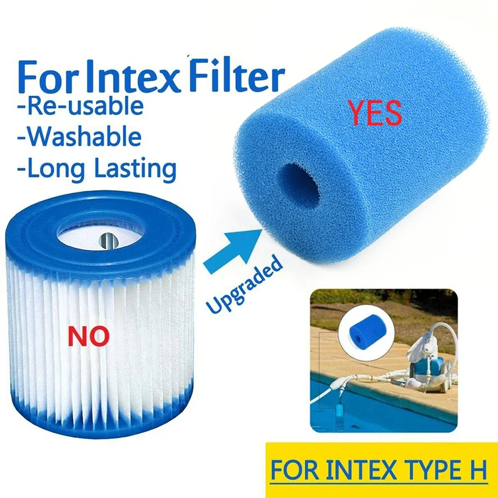 Pool Filter Schwamm Für Intex Typ H Waschbar Wiederverwendbare Schwimmbad Filter Schaum Schwamm Patrone Schwimmen Pool Reinigung Werkzeuge