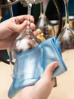 Super-Mikrofasertuch, Reinigungstuch für Glas, wasserabsorbierend, spurlos, Geschirrtuch, Autofenster-Reinigungstuch, Küchentücher, Reinigungswerkzeuge 2