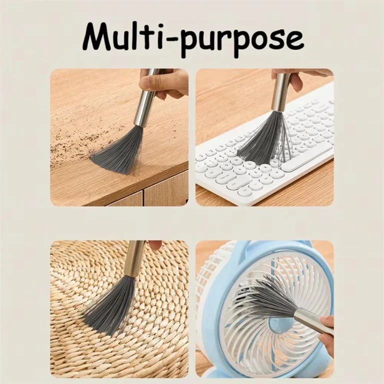 1/2 Stück multifunktionale Reinigungsbürste mit Stahlgriff, Haushaltsreinigungsbürste für Zuhause, Küche, Badezimmer 2
