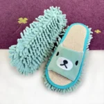 1 Paar abnehmbare Mikrofaser-Wischschuhe – Perfekte Haushalts-Bodenreinigungsgeräte, Wischschuhe für Holzböden 2