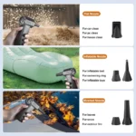 Turbo Fan 130000 RPM Auto Jet Fan 5 Outlet Düsen Tragbare Blasen Schnee Reinigung Gebläse Werkzeug Elektrische Air Duster Typ-C Aufladen 3