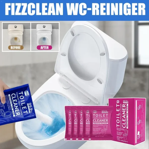 Toilettenreiniger Fizz Clean Schaum-Toilettenreiniger, Anti-Kalk Schaumreiniger, Berührungsloser Toilettenreiniger mit Schaumwirkung