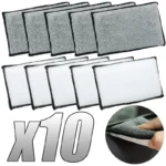 2-10Pcs Weiche Doppel Seite Mikrofaser Schrubben Schwamm Auto Leder Reinigung Mikrofaser Handtuch Wachs Schwamm Auto Detaillierung Werkzeuge