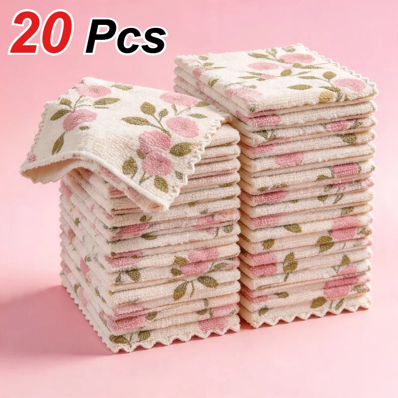 20 Stück Korallenfleece-Reinigungstücher, geeignet für Küche, Bad, Glas und Autowäsche – saugfähig, schnell trocknend, wiederverwendbar 20 Stück Korallenfleece-Reinigungstücher, geeignet für Küche, Bad, Glas und Autowäsche – saugfähig, schnell trocknend, wiederverwendbar