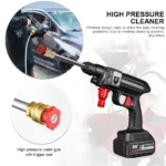 1500 W 30000 mAh Cordless Hochdruck Waschen Spray Wasser Pistole Auto Waschen Druck Wasser Garten waschmaschine Mit Batterie 4