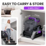 C9S Tragbare Teppichreinigermaschine 13kPa 450W, Polsterreiniger Waschsauger für Auto Sofa, Starker Fleckenentferner gegen Tierhaare mit 3 Bürsten 2