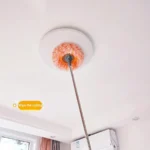 39-75 Zoll Teleskopstiel-Reinigungs- und Staubentfernungs-Mopp-Set, mit 4 Abnehmbaren Stangen und 4 Austauschbaren Moppköpfen, 360-Grad Drehbarer Mikrofaser-Staubmopp, Boden-, Wand-, Fenster- und Auto-Reinigungsset 6