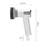 4-in-1 elektrische Reinigungsbürste, IPX7 wasserdicht, multifunktionaler kabelloser Griff, wiederaufladbare tragbare Bürste für Badezimmer und Küche 2