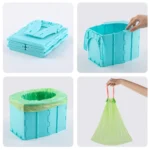 Tragbare Klapptoilette Kommode Auto Camping Für Reisen Eimer Camp Wandern Lange Fern Reise Outdoor Liefert 5