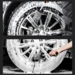 SEAMETAL Mikrofaser-Autowaschbürste, Reinigungshandschuhe, Kunststoffgriff, Radbürste, doppelseitig, saugfähig, sauberer Handschuh, Autowaschwerkzeug 5