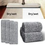 3-12 stücke Mikrofaser Mopp Pad Ersatz Kopf Boden Reinigung Tuch Pads Flache Squeeze Hand Frei Auswringen Werkzeuge für hause, Küche 4