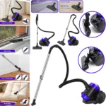 Beutelloser Zylinderstaubsauger, 1000W Hoover-Staubsauger mit 2-in-1-Bürstenkopf zum Entfernen von Staub