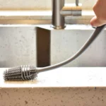 Silikon-Becherbürste, Becherreinigungswerkzeug, keine tote Stelle, Haushalts-Becherbürste mit langem Griff aus Silikon für Milchflaschen und Isolierbecher. 2