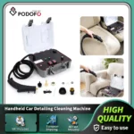 Podofo 1500W Handgehaltene Auto-Detailing-Reinigungsmaschine 220V Kommerzieller Haushalts-Alkalischer Auto-Dampfreiniger Hochdruck- und Hochtemperatur-Dampfreiniger