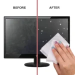10–40 Stück tragbare Einweg-LCD-Bildschirm-Reinigungstücher, Trocken- und Nassbildschirm für Tablets, Laptops, Telefone, TV, Auto und Monitore 5