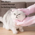 Pet Grooming Reinigungshandschuhe Hund Katze Badeshampoo Handschuh Wäscher Magic Dishwashing Cleanner Schwamm Silikon Haarentfernungshandschuh 5
