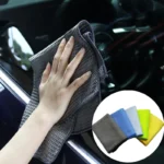 2er-Set Auto-Waschtücher: Mikrofaser-Fensterreinigungstücher mit Waffelmuster für Küche & Bad – Ideal zum Trocknen von Glas und zur Autoaufbereitung 2