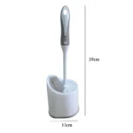 Toilettenbürsten-Set mit Unterrandbürste und Aufbewahrungsbehälter für die Badezimmerreinigung, 2er-Pack 4