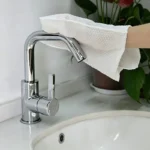 10/30/50 Stück Einweg-Vlieshandschuhe, weiße Handschuhe, quadratische Staubwedelhandschuhe, Reinigungswerkzeuge für Haus, Küche, Badezimmer, Schlafzimmer, für verschiedene Szenarien 5
