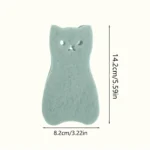 4-teiliges Set Niedliche Katzenform-Schwämme zur Wundreinigung, Reinigungspads, Geschirrspülschwämme, Dekontaminations-Schaumstoff-Wischtücher 5