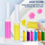 10/1x Wc Deodorant Gel Blume Form Anhaltende Duft Lufterfrischer Ablauf Wc Schüssel Reiniger Gel Hause Badezimmer Deodorant 2