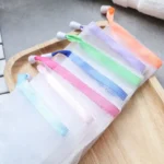 Seifenschaumnetztasche zum Aufhängen, Netzhandschuh für Dusche, Badezimmer, Gesichts- und Körperreinigung, Blasenmacher für effektive Reinigung 6