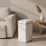 2er-Pack 12L Sensor-Mülleimer Batteriebetrieben Automatischer Infrarot-Induktions-Abfalleimer mit Deckel Platzsparend Hygienisch Geruchssicher 2