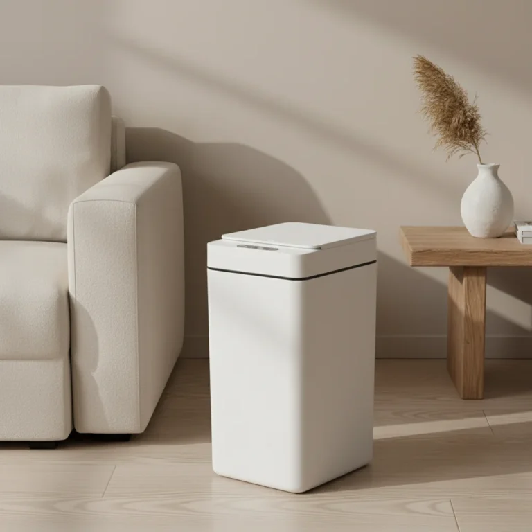 2er-Pack 12L Sensor-Mülleimer Batteriebetrieben Automatischer Infrarot-Induktions-Abfalleimer mit Deckel Platzsparend Hygienisch Geruchssicher 2