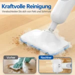 Vastorm Dampfmopp Leistungsstarker 6-in-1 Handgehaltener Schrubb-Dampfreiniger Abnehmbarer Bodendampfreiniger Hochtemperatur-Dampfreiniger für Hartholzböden Marmorböden Küche Teppich-F2 4