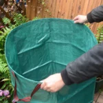 272L/300L/500L Garten-Abfallsack Laubsammelbeutel Sammel-Mülltonne Wiederverwendbare Laubsammelbehälter für Gartenarbeit und Aufbewahrung im Freien 3
