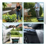 200Bar Bürstenloser Hochdruckreiniger Elektrische Wasserpistole mit Eimer Autoreiniger Sprühpistole für Makita 21V Akku 4