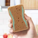 30/5pcs Peeling Schwämme doppelseitig verdickte Sand faser Seetang Schwamm Küche Geschirrs pül mittel Reinigungs tücher magische Scheuer schwämme 5