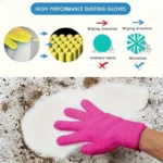 1 Stück Mikrofaser-Staubhandschuhe – dehnbare und atmungsaktive Reinigungshandschuhe, nicht wasserdicht, für Autos, Boote, Wohnmobile, Pools, Zuhause, Küche 4