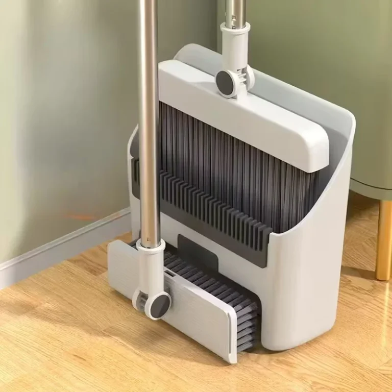3-in-1 Haushaltsreinigungsset: Sanfter Borstenbesen, Kehrschaufel und Bürstenpaar. Haarresistent. Für die Reinigung zu Hause, am Arbeitsplatz, im Wohnheim. 2