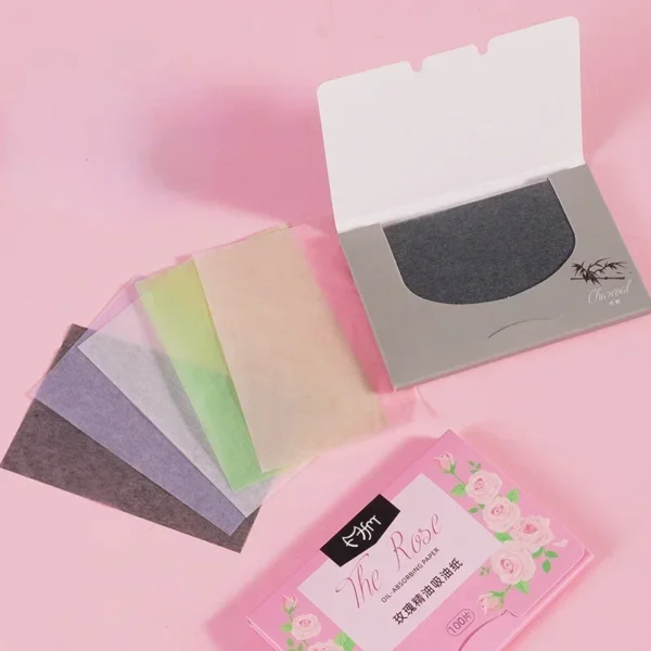 100 teile/satz Tragbare Gesichts Öl Löschpapier Matte Gesicht Tücher Öl Kontrolle Gesicht Reinigung Öl absorbieren Make-Up Werkzeuge Zubehör