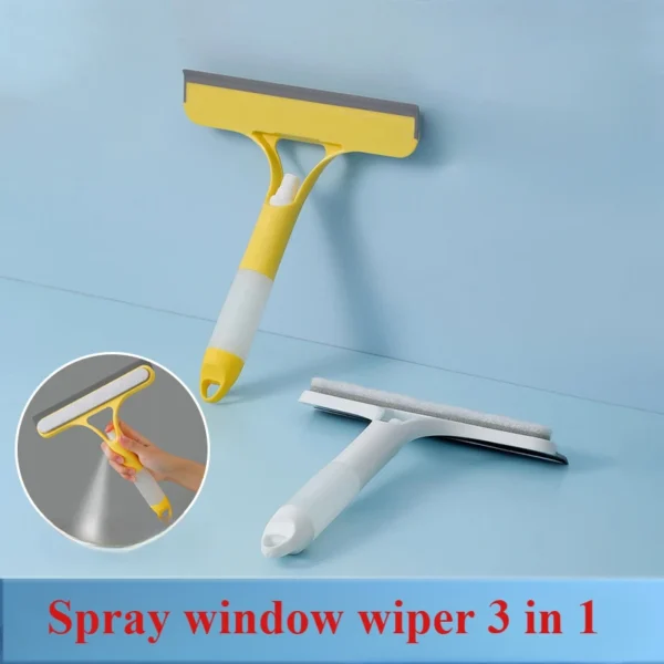 3-in-1-Duschschaber, Reiniger, Badezimmer, Glasreinigungsspiegel mit Gießkanne, Rakel, sauberer Boden, Fenster, Werkzeug, Wasserwischer