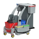 Neues Design Hausmeister-Reinigungswagen Optionales Modell Moderne und Praktische Reinigungsprodukte Hotel-Trolley 2