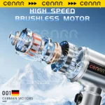 CENRR Neuer Auto-Staubsauger, kabellos, Mini, leistungsstarker tragbarer Hand-Autoreiniger, LED-Leistungsanzeige, Geschenklampe, Luftpistole, 7500 mAh 5