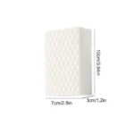10er-Pack Weiße Reinigungsschwämme Multifunktionale Premium-Melaminschwämme Wiederverwendbar 2 X Extra Stark für Küche Bad Wand 6