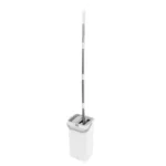 Flacher Mopp mit Eimer, einfache Mopppflege, agile Manöver für Schlafzimmer, Toilette, Hotel, Büro, Küche, Reinigung, Wand, Glasboden 4