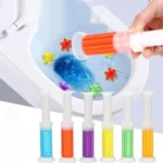 Toilettenreiniger-Gel, Toilettengel-Stempel mit frischen Blumen, stoppt Kalk und Flecken mit Lufterfrischungsduft, Toilettenschüssel-Deodorant 3