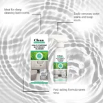 Badezimmerreiniger 120ml Mehrzweck-Reinigungsspray für Küche, Duschen, Badewannen, Waschbecken, Fenster, Glas und Fliesen 4