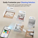 Redkey R11 Roboter-Staubsauger, 3-in-1-Staubsauger, LiDAR-Navigation, 10.000 Pa, leistungsstarke Saugkraft mit Alexa/Google Home App-Steuerung 2