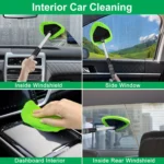 2026 neue Auto Windschutzscheibe Reinigung Pinsel Set Mikrofaser Teleskop Fenster Glas Reiniger Auto Fenster Reiniger Fenster Schaben Nebel 2
