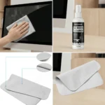 SIKEZHAN Bildschirmreinigungsset mit Poliertuch – Streifenfreies Spray für MacBook, iPad, iPhone, Laptop, Monitor und Fernseher (2oz) 3