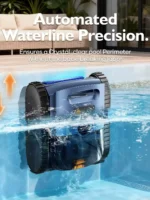 Seauto Pool-Staubsauger, 3 Modi für Boden- und Bodenpool bis zu 2150 Quadratmeter. Ft., hält bis zu 150 Minuten lang, bürstenloser 180-W-Motor 7