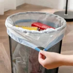 100/200PCS Verdicken Duftenden Kordelzug Einweg Müll Taschen Küche Lagerung Mülleimer Liner Taschen Schützen Kunststoff Abfall Tasche 2