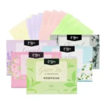 100 teile/satz Tragbare Gesichts Öl Löschpapier Matte Gesicht Tücher Öl Kontrolle Gesicht Reinigung Öl absorbieren Make-Up Werkzeuge Zubehör 2
