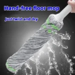 1 Stück selbstauswringender Mopp |   Mikrofaser-Bodenreiniger mit verstellbarem Griff, nass/trocken für Küche/Schlafzimmer, langlebiges Reinigungswerkzeug 5